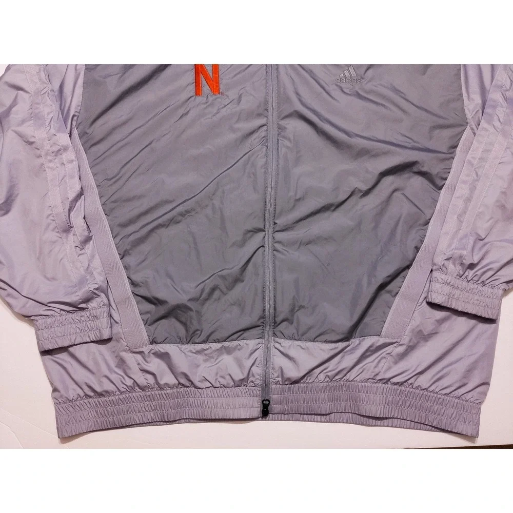ADIDAS Nebraska Cornhuskers Quilted Insulated Jacket‎ Gray 2XLT XXL 2XL Tall